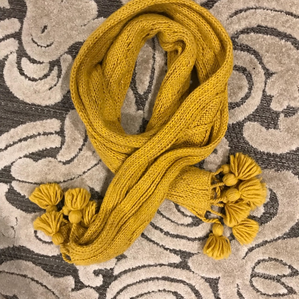 Mustard yellow scarf